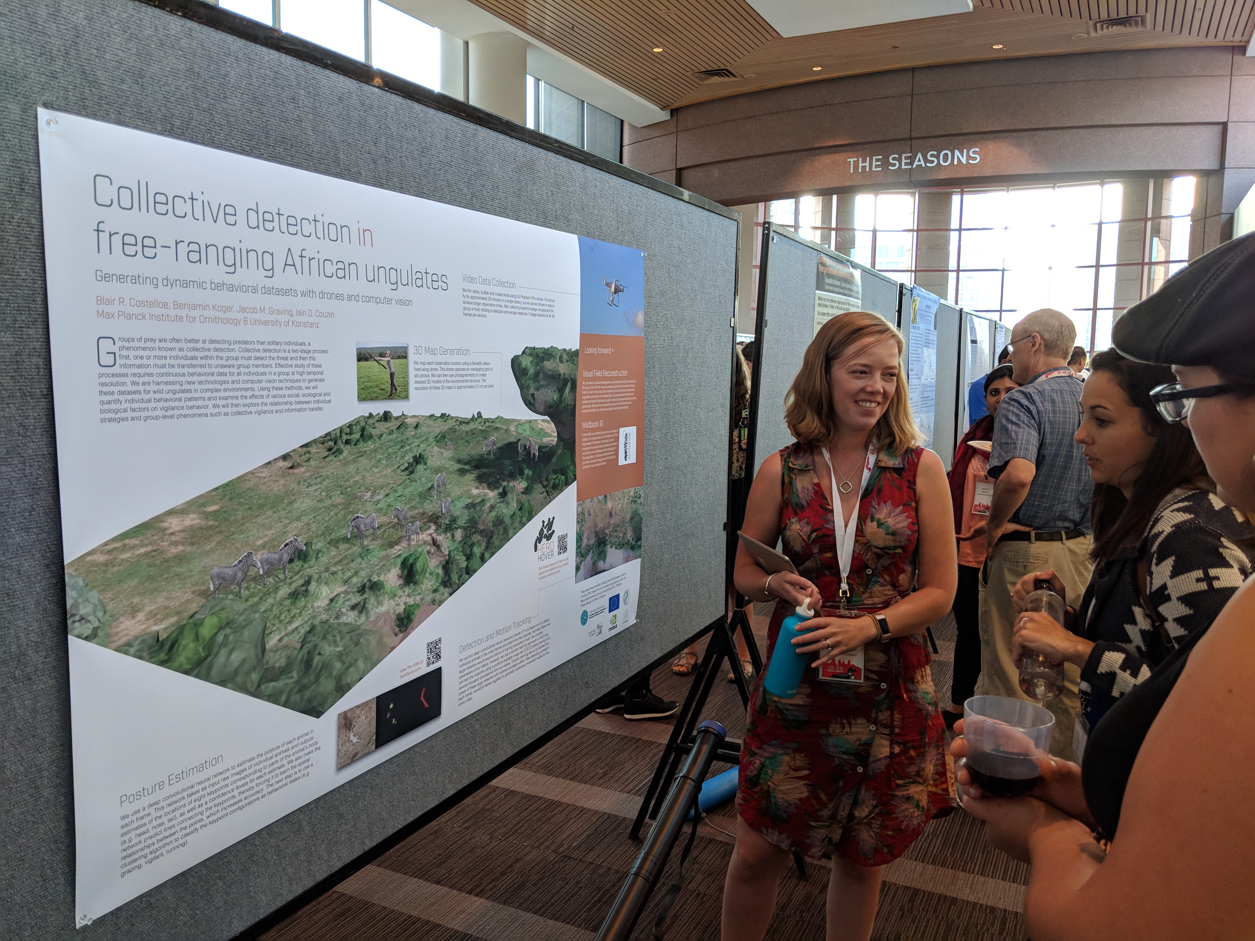 Blair presenting her poster at ISBE. Photo by Matt Grobis