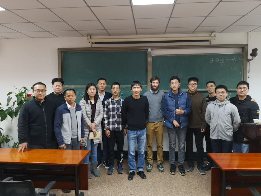 Ben with members of the Intelligent Control Lab at Peking University
